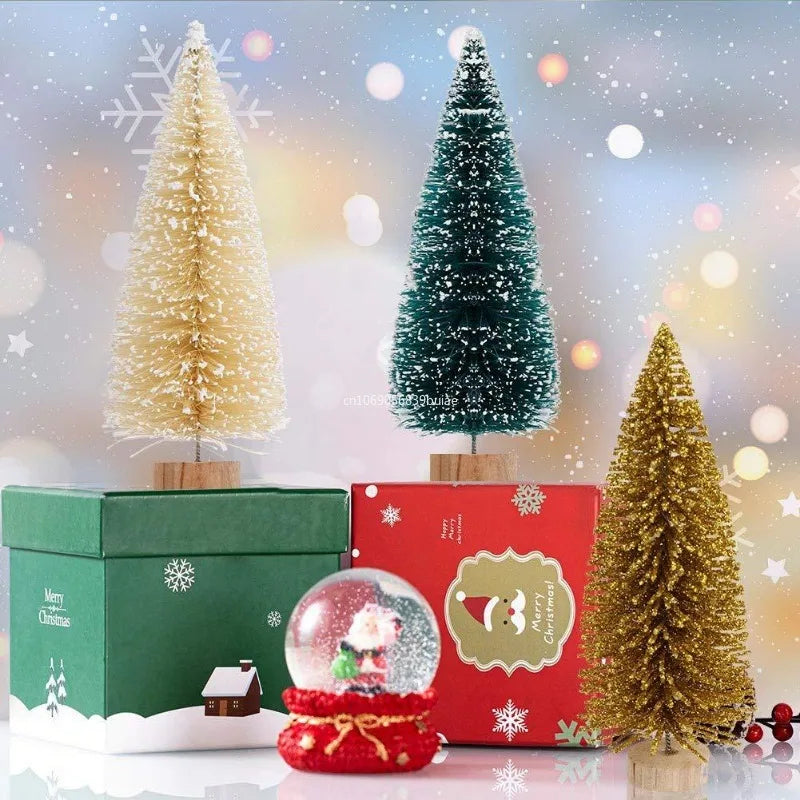 Christmas Decoration Xmas Tree Small Cedar Pine for Home Room Decor Halloween Party New Year Navidad Ornaments Accessories 2025